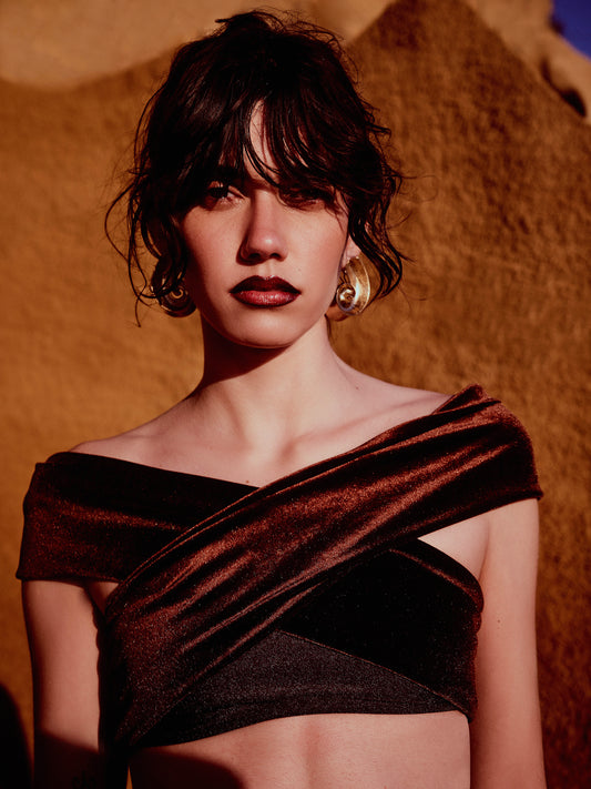 Biquini Antonia Roquete Marrom