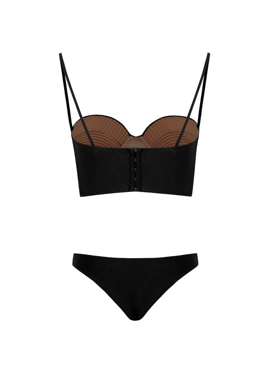Biquini Helena Com Calcinha Preto