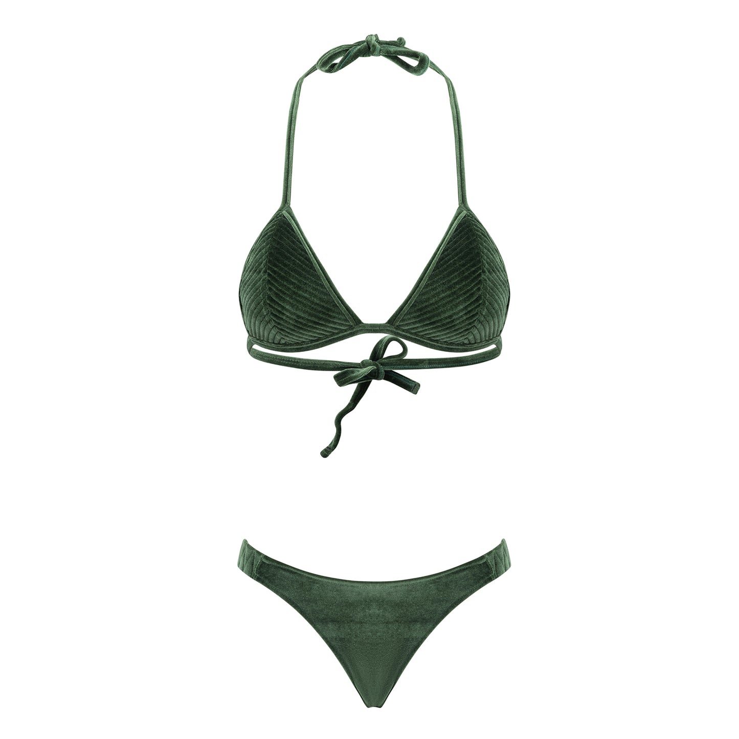 Biquini Thais Verde Veludo