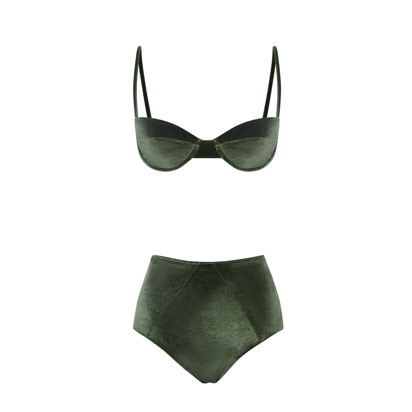 Biquini Chic Verde Veludo