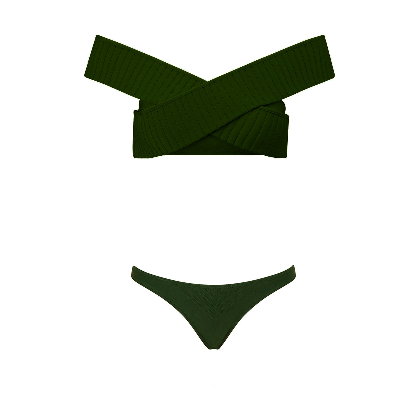 Biquini Carol com calcinha Verde Musgo