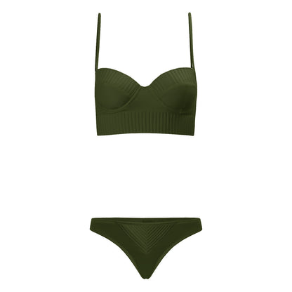 Biquini Ana Lu com calcinha Verde Musgo