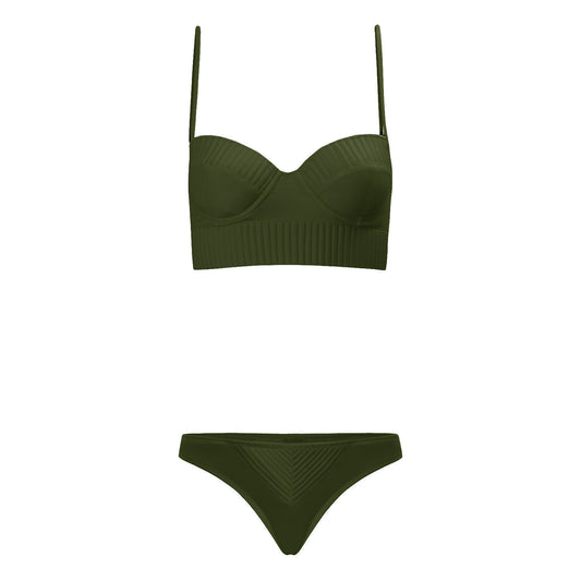 Biquini Ana Lu com calcinha Verde Musgo
