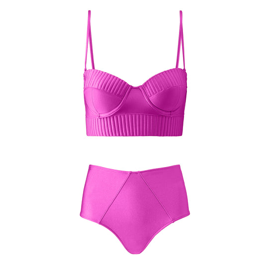Biquini Ana Lu Pink Neon