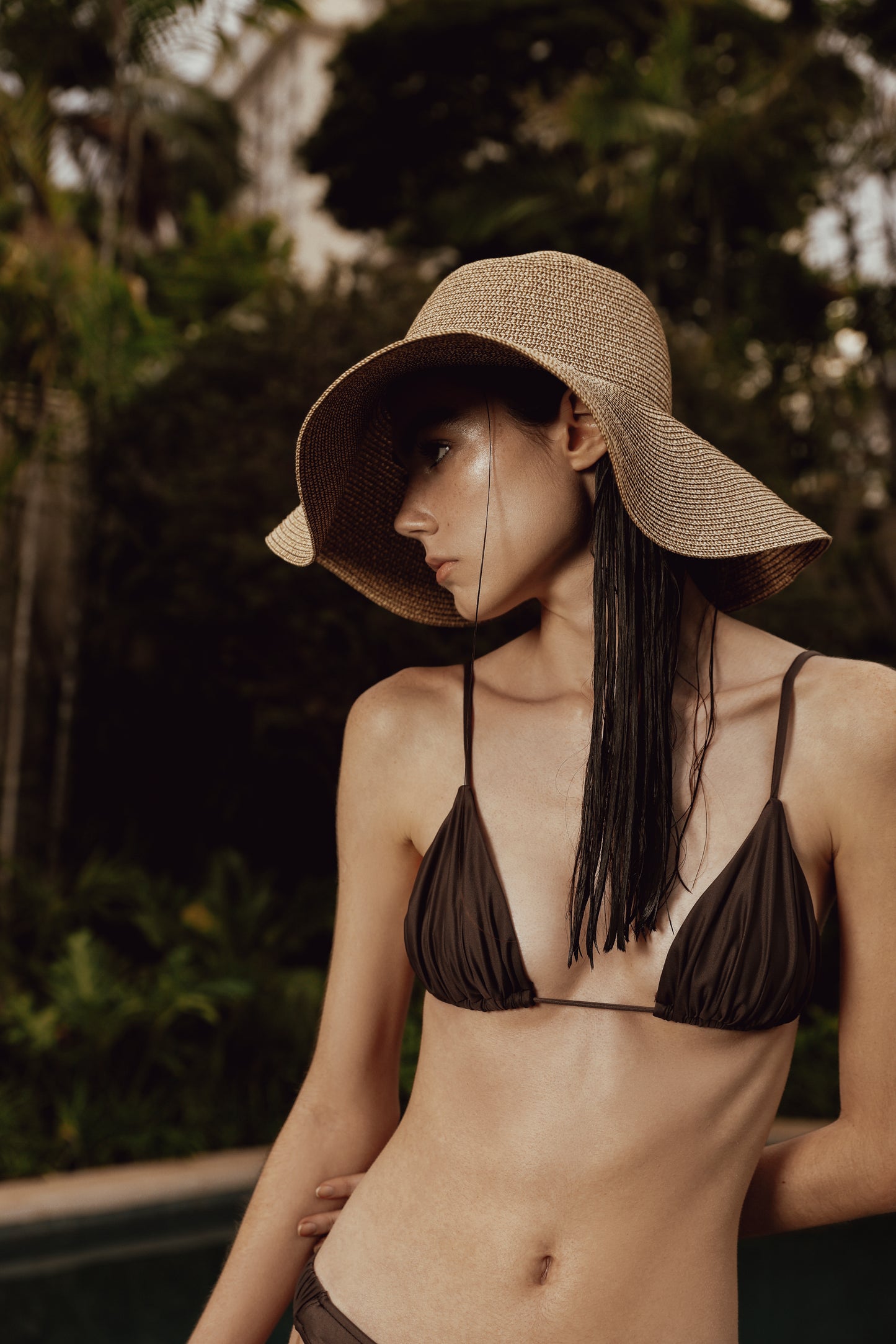 Biquini Teca Marron
