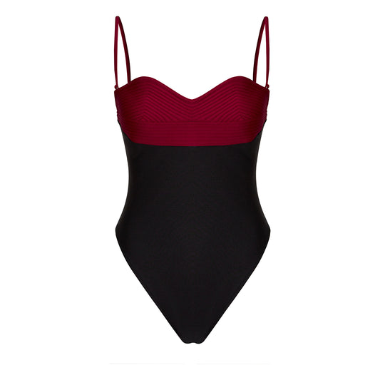 Maio Kiss Preto e Vermelho