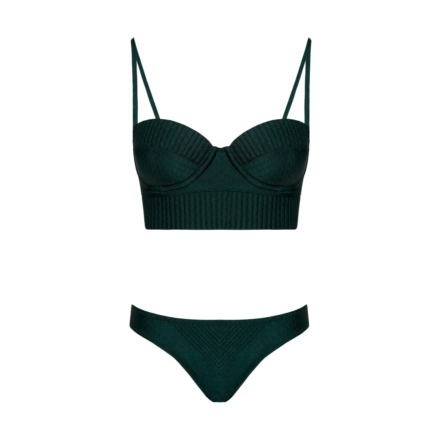 Biquini Ana Lu com calcinha Verde Croco
