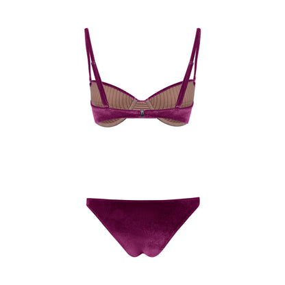 Biquini Teresa Pink Veludo