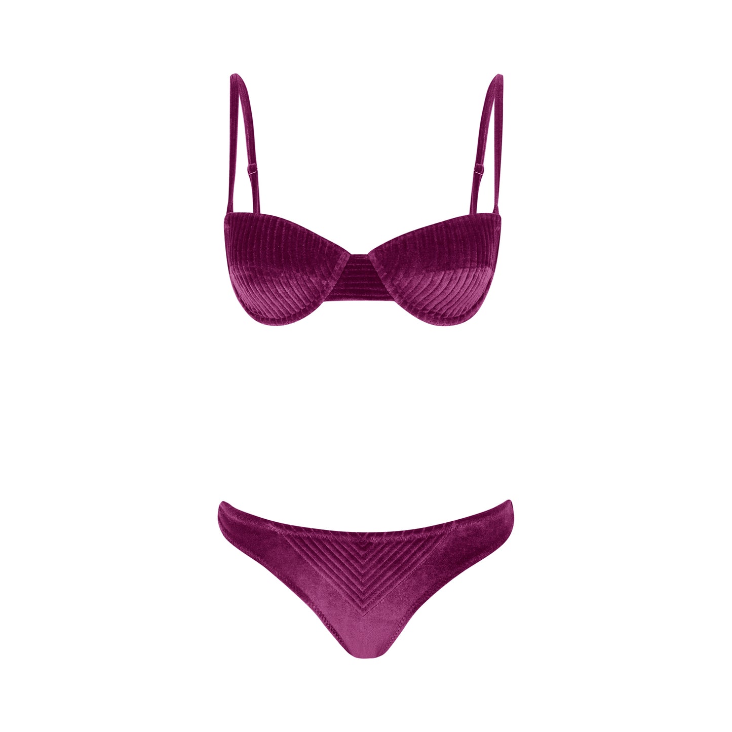 Biquini Teresa Pink Veludo
