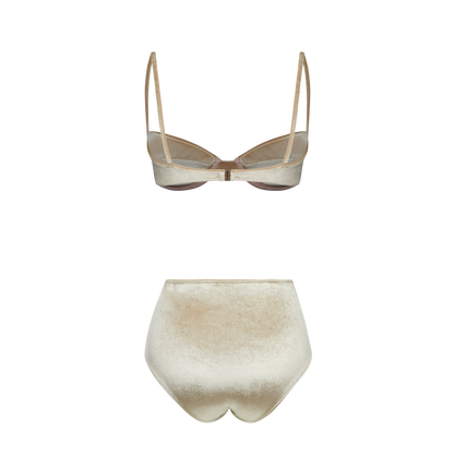 Biquini Chic Dourado Veludo