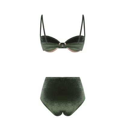 Biquini Chic Verde Veludo